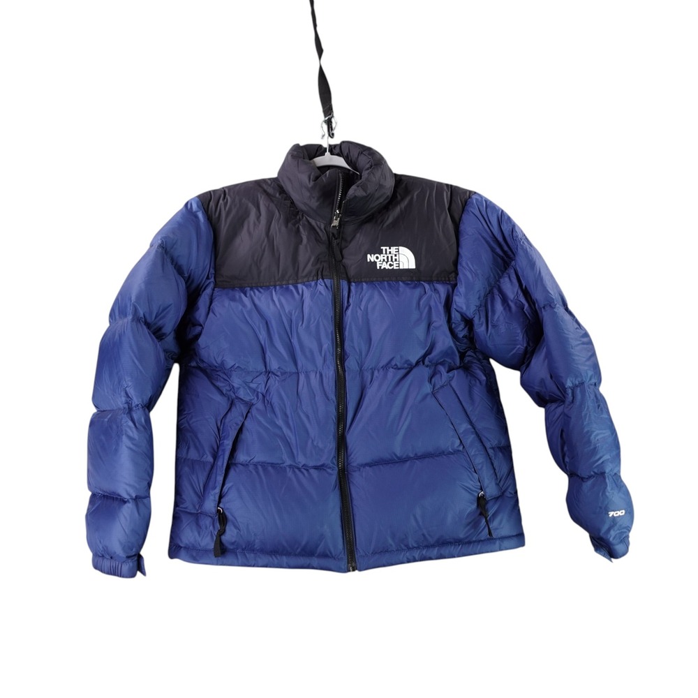 The North Face 1996 Retro Nuptse Jacket Mens Small Blue Black 700 Down NF0A3C8D